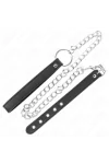 Leder Penisring 21,5 X 2 cm mit 60 cm Metallkette und Lederband von Kink Ring Power