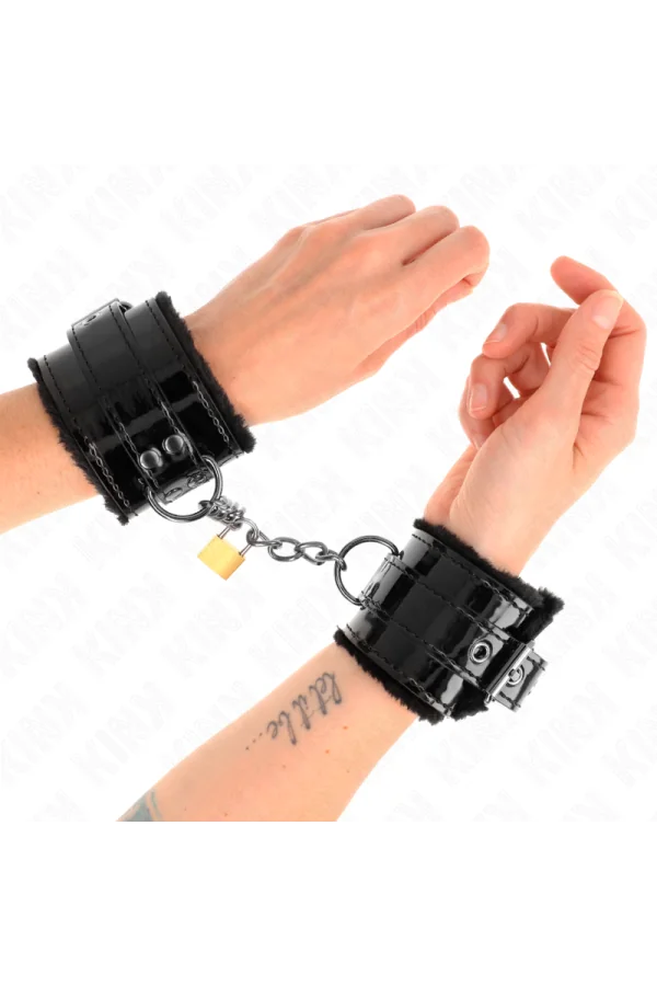 Leichte Handgelenksfesseln mit Kupferschloss, verstellbar 17-29 cm X 5,5 cm von Kink Wrist Restraint