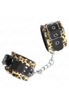 Leopard Handgelenkfessel aus Echtleder, verstellbar 18-29 cm X 5,5 cm von Kink Wrist Restraint