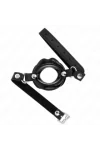 Lip 8 cm Knebel mit Schwarzem Kunstlederband 63 X 2 cm verstellbar 39-58 cm von Kink Collar & Gag