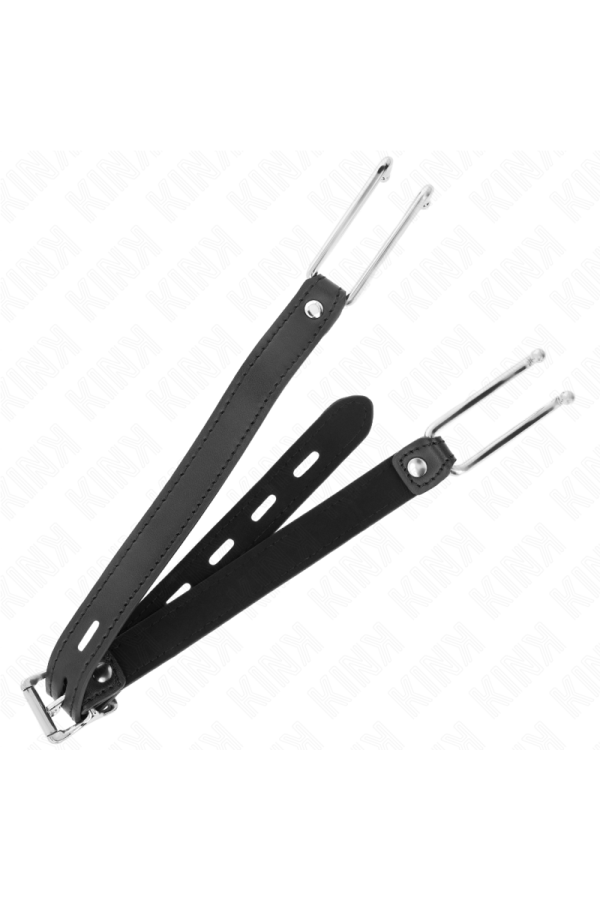 Metallhakenknebel 11,5 cm mit Kunstlederband Verstellbar 39-58 cm X 2 cm von Kink Collar & Gag kaufen | Fesselliebe
