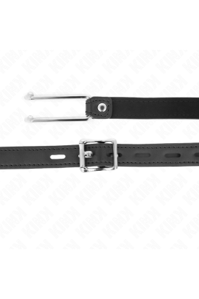 Metallhakenknebel 11,5 cm mit Kunstlederband Verstellbar 39-58 cm X 2 cm von Kink Collar & Gag kaufen | Fesselliebe