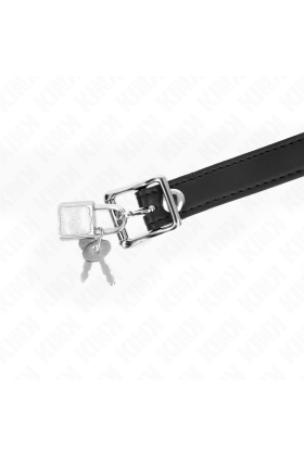 Modell 1 Silikonball 4 cm Knebel mit Schloss 60 X 2 cm von Kink Collar & Gag kaufen | Fesselliebe