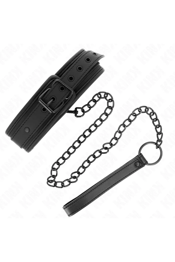 Neopren Bondage Halsband Modell 1 mit Gürtel 78 cm verstellbar 37,5 X 49,5 cm von Kink Collar & Gag