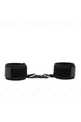 Neopren Handgelenkfesseln mit Klettverschluss Schwarz Verstellbar 22-34 cm von Kink Wrist Restraint kaufen | Fesselliebe