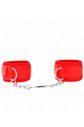 Neopren Handgelenkfesseln Rot 42 X 5 cm von Kink Wrist Restraint kaufen | Fesselliebe