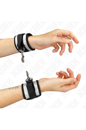 Neopren Handgelenkmanschetten Grau 23 X 5 cm von Kink Wrist Restraint kaufen | Fesselliebe