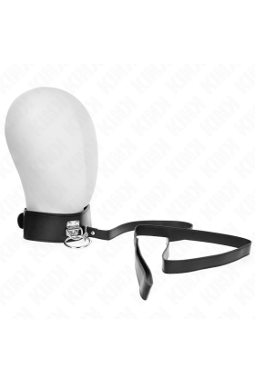 Nietenleine 116 cm Halsband mit Kunstlederband 50 X 5 cm von Kink Collar & Gag kaufen | Fesselliebe