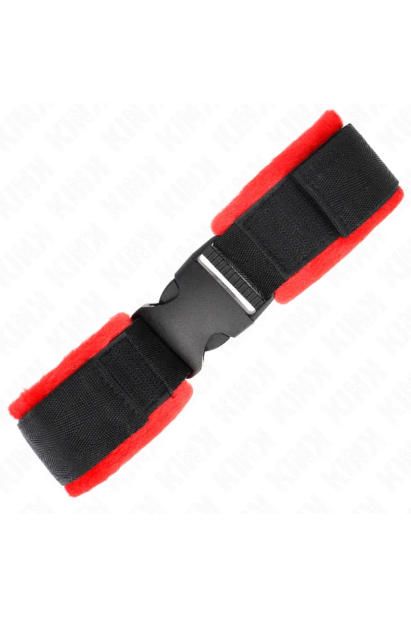 Nylon Bind Klett-Handfesseln Schwarz Modell 1 verstellbar 25-35 cm X 6 cm von Kink Wrist Restraint