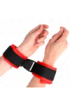 Nylon Bind Klett-Handfesseln Schwarz Modell 1 verstellbar 25-35 cm X 6 cm von Kink Wrist Restraint