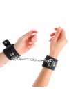 Nylon Handgelenkfesseln Schwarz mit Ledergurte Schwarz verstellbar 19-29 cm X 5,1 cm von Kink Wrist Restraint