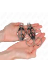 O-Ring Japanische Kleeblatt-Nippelklammern Silber von Kink Nipple Grip