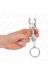 O-Ring Japanische Kleeblatt-Nippelklammern Silber von Kink Nipple Grip