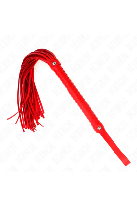 Peitsche mit Rotem Strukturiertem Griff 48,5 cm von Kink Impact & Touch kaufen | Fesselliebe