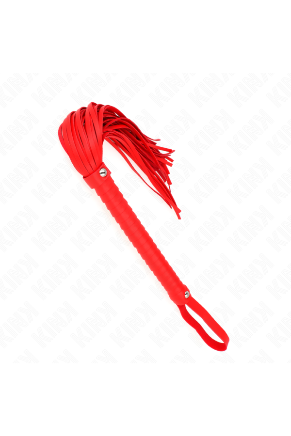 Peitsche mit Rotem Strukturiertem Griff 48,5 cm von Kink Impact & Touch kaufen | Fesselliebe