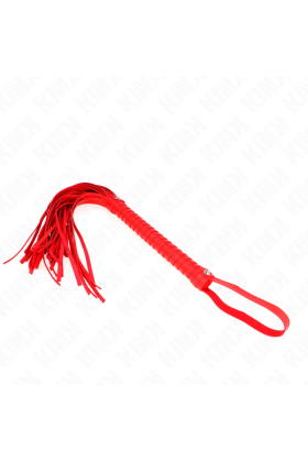 Peitsche mit Rotem Strukturiertem Griff 48,5 cm von Kink Impact & Touch kaufen | Fesselliebe