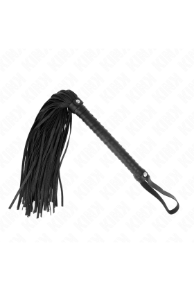 Peitsche mit Schwarzem Strukturiertem Griff 48,5 cm von Kink Impact & Touch kaufen | Fesselliebe