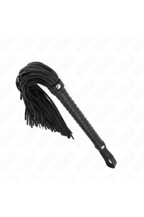 Peitsche mit Schwarzem Strukturiertem Griff 48,5 cm von Kink Impact & Touch kaufen | Fesselliebe