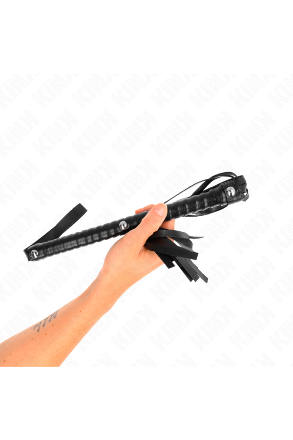 Peitsche mit Schwarzem Strukturiertem Griff 48,5 cm von Kink Impact & Touch kaufen | Fesselliebe