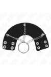 Penisring 4 cm Kette 7 cm Metall mit Ledergurte von Kink Ring Power