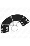 Penisring 4 cm Kette 7 cm Metall mit Ledergurte von Kink Ring Power