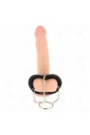 Penisring 4 cm Kette 7 cm Metall mit Ledergurte von Kink Ring Power