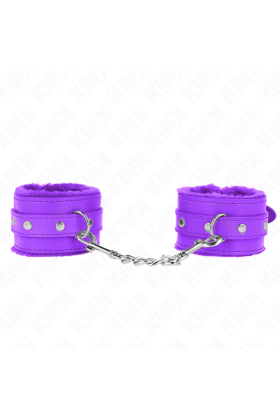 Premium Handgelenkfesseln Lila mit Lila Gürtel Verstellbar 17-29 cm X 6 cm von Kink Wrist Restraint kaufen | Fesselliebe