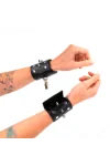 Punk Handgelenkfesseln mit Spikes 25 X 6 cm von Kink Wrist Restraint