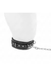 Pvc Leder Halskette mit Gürtel 105 cm Strass Niete 41,5 X 4 cm von Kink Collar & Gag