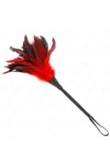 Red Maids Hornform Tickle Hühnerfedern 36 cm von Kink Impact & Touch