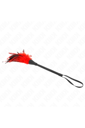 Red Maids Hornform Tickle Hühnerfedern 36 cm von Kink Impact & Touch kaufen | Fesselliebe