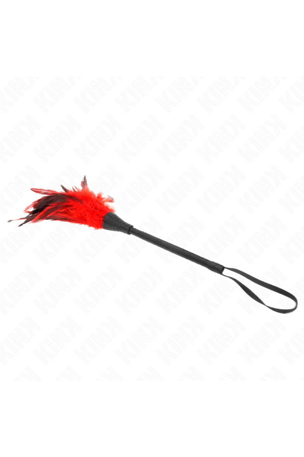 Red Maids Hornform Tickle Hühnerfedern 36 cm von Kink Impact & Touch kaufen | Fesselliebe