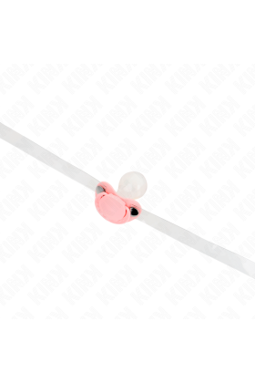 Rosa Schnullerform-Spitze 5,5 X 4 cm Verstellbar 43-60 cm von Kink Collar & Gag kaufen | Fesselliebe