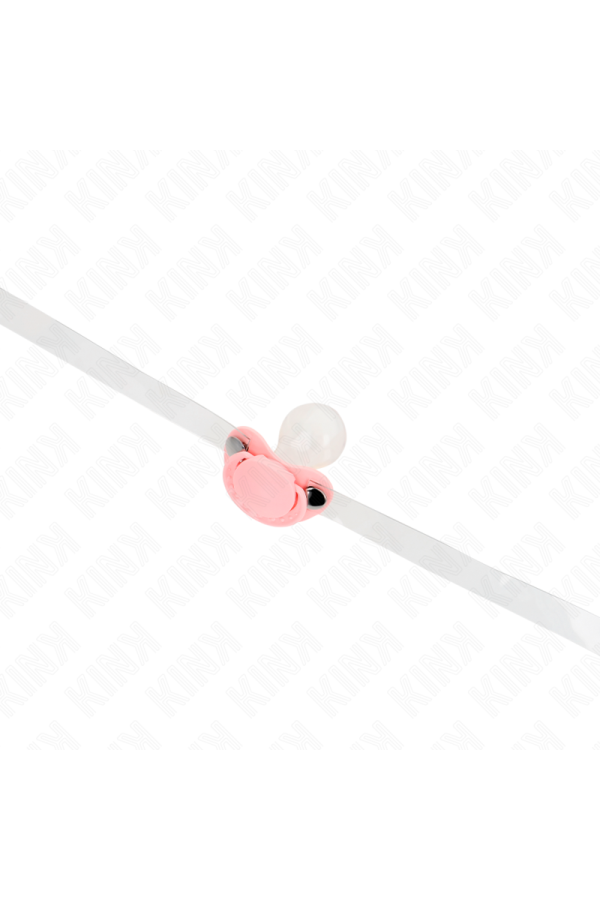 Rosa Schnullerform-Spitze 5,5 X 4 cm Verstellbar 43-60 cm von Kink Collar & Gag kaufen | Fesselliebe