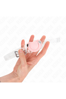 Rosa Schnullerform-Spitze 5,5 X 4 cm Verstellbar 43-60 cm von Kink Collar & Gag kaufen | Fesselliebe