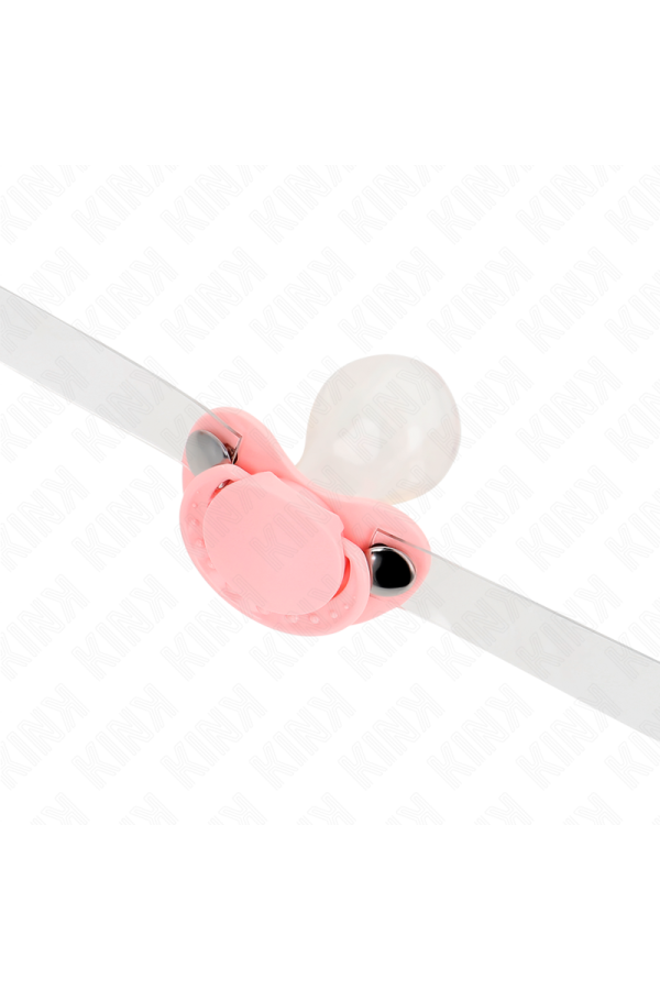 Rosa Schnullerform-Spitze 5,5 X 4 cm Verstellbar 43-60 cm von Kink Collar & Gag kaufen | Fesselliebe