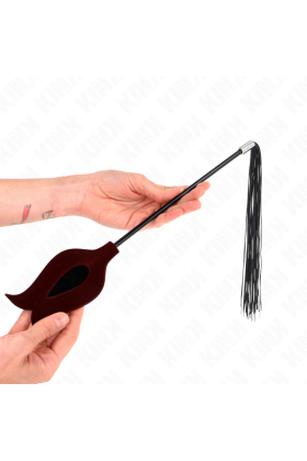 Rosenform Quastenpeitsche aus Silikon 45 cm von Kink Impact & Touch kaufen | Fesselliebe