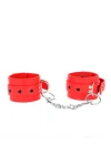 Rote Handgelenksfesseln mit Schwarzer Herzeinlage, verstellbar 21-28 cm X 5,5 cm von Kink Wrist Restraint