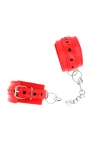 Rote Handgelenksfesseln mit Schwarzer Herzeinlage, verstellbar 21-28 cm X 5,5 cm von Kink Wrist Restraint