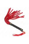 Rote Wildleder Mini-Peitsche 30 cm von Kink Impact & Touch