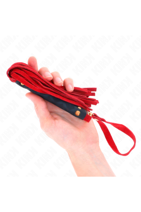 Rote Wildleder Mini-Peitsche 30 cm von Kink Impact & Touch kaufen | Fesselliebe