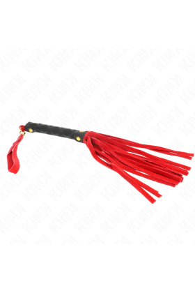 Rote Wildleder Mini-Peitsche 30 cm von Kink Impact & Touch kaufen | Fesselliebe