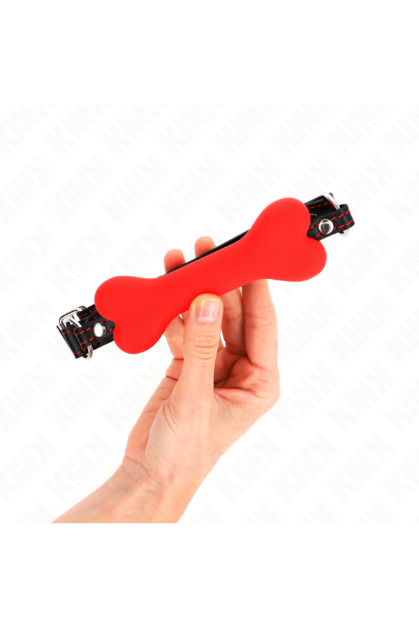 Roter Knochen 12 cm Gag 63 X 2 cm von Kink Collar & Gag kaufen | Fesselliebe