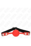 Roter Silikonball 4 cm Knebel 60 X 2 cm von Kink Collar & Gag