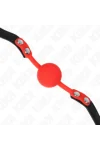 Roter Silikonball 4 cm Knebel 60 X 2 cm von Kink Collar & Gag