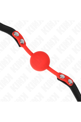 Roter Silikonball 4 cm Knebel 60 X 2 cm von Kink Collar & Gag kaufen | Fesselliebe