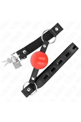 Roter Tpe-Ball 4 cm Knebel 60 X 2 cm von Kink Collar & Gag