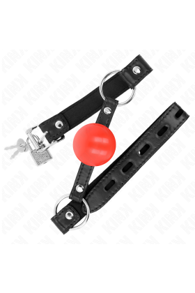 Roter Tpe-Ball 4 cm Knebel 60 X 2 cm von Kink Collar & Gag kaufen | Fesselliebe