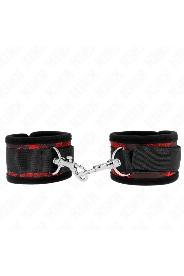 Scandal Handgelenksfesseln Rot-Schwarz von Kink Wrist Restraint