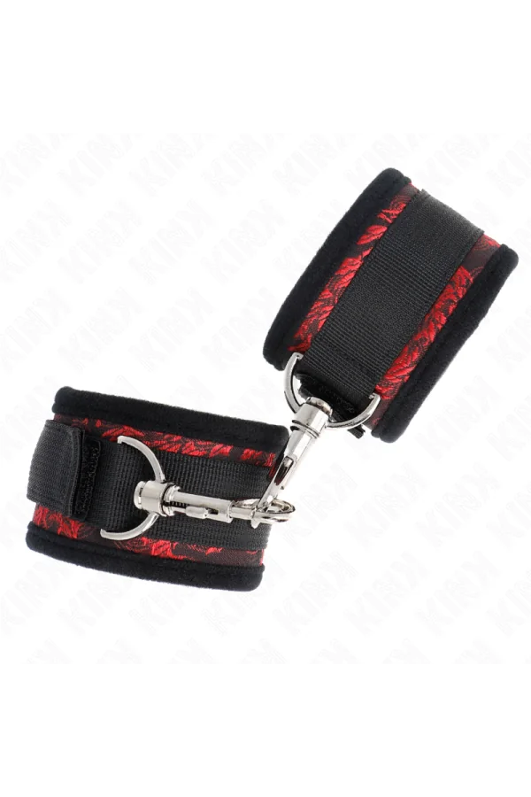 Scandal Handgelenksfesseln Rot-Schwarz von Kink Wrist Restraint